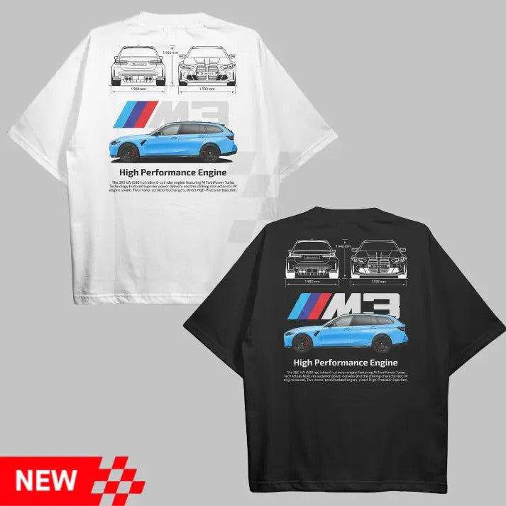 Drive in Style: Car-Themed Vintage Graphic Tees, G81 M3 T-Shirt, G81 M3 Touring Technical Specs Shirts, Sport Car Gift Shirt Top Menswear Streetwear