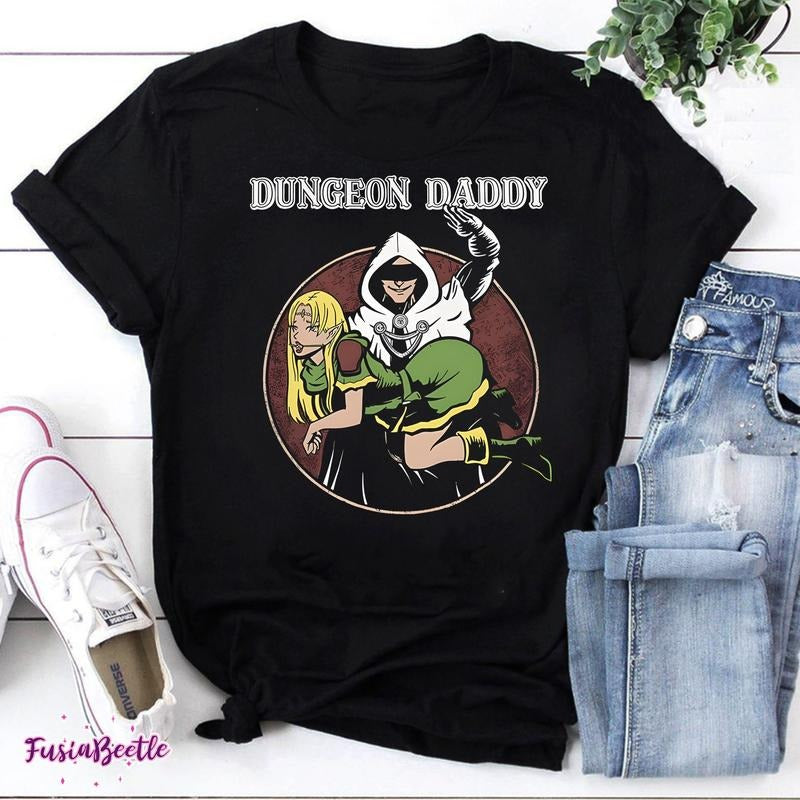 Dungeon Daddy Vintage TShirt, Dungeon And Dragon Shirt, Funny Dungeon Daddy Shirt, Love Dungeon Daddy Shirt