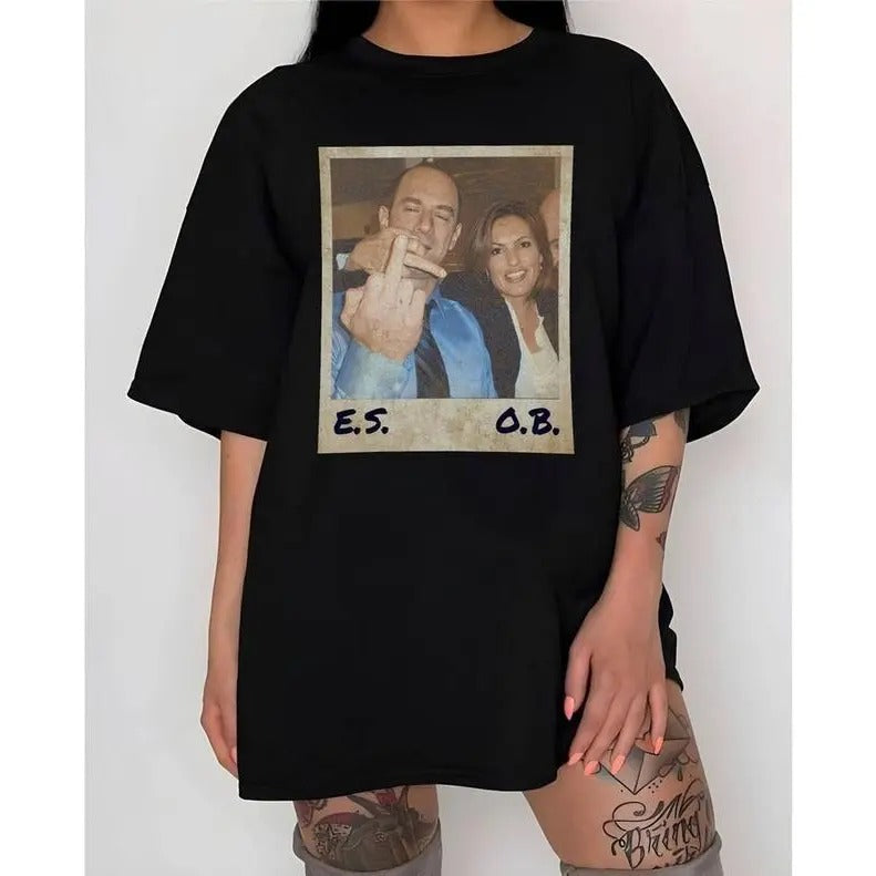 Elliot Stabler And Olivia Benson Shirt Law And Ord_350 - Unisex And Inclusive - Multiple Colorways - Full Size Range