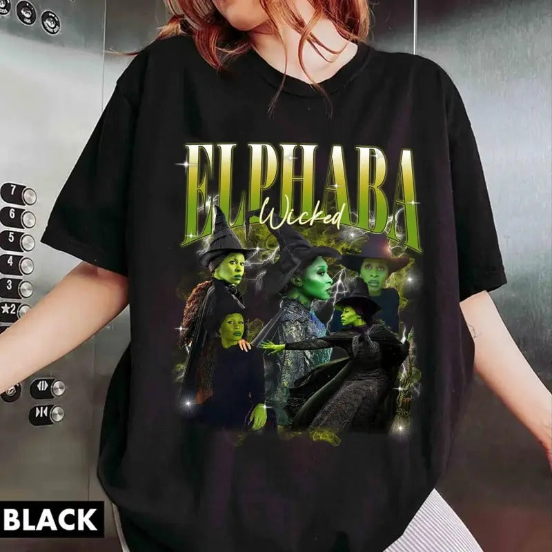 Elphaba Popular Bootleg Shirt, Changed For Good Shirt, Wizard Of Oz Witch Pink And Green, Wicked Colorful Tee, Wicked A New Musical