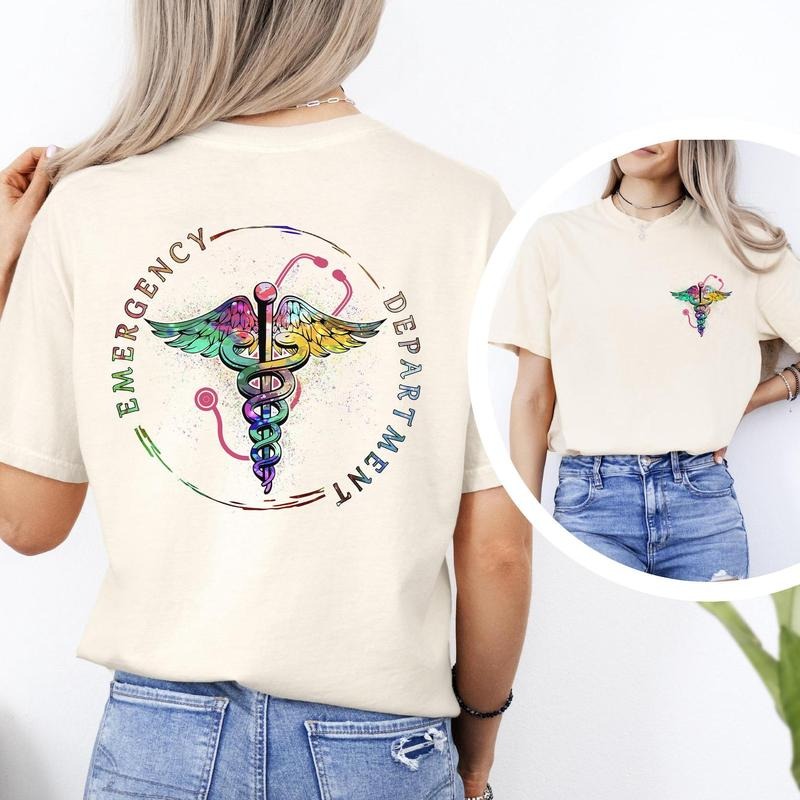 Emergency Department Shirt, Back And Front Design ER Nurse Gift, New Nurse Grad Gift, ER Department Shirt, Future Nurse Gift, ER Nurse Shirt