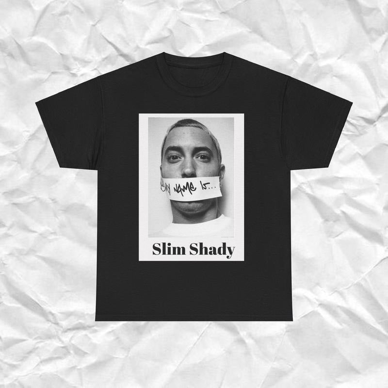 Eminem Slim Shady T-shirt, Eminem 90s Hip Hop T-Shirt