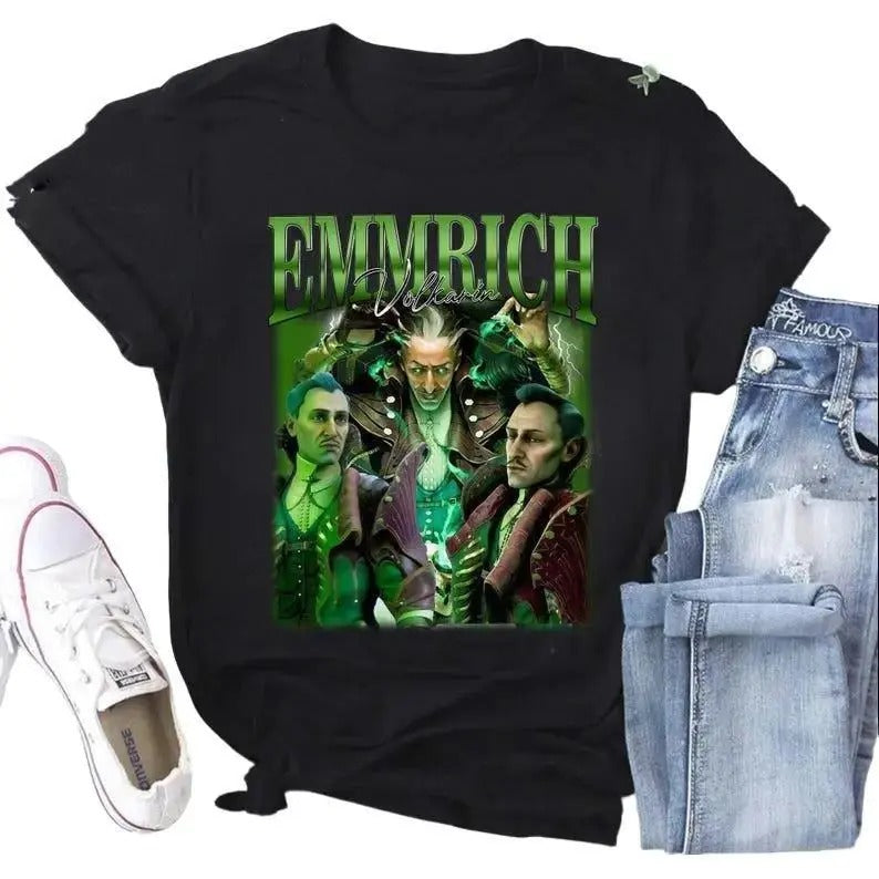 Emmrich Volkarin Bootleg Shirt, Dragon Age Veilguard, Gamer Shirt, Fantasy Tee