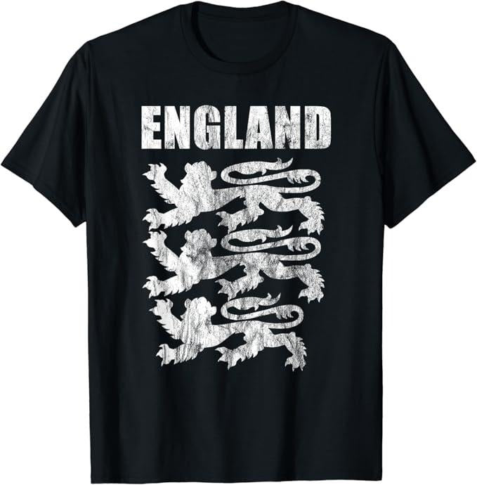 England Shirts, England Outfit English Vintage Clothing Design for England T-Shirt Cotton Fashion Casual Classic
