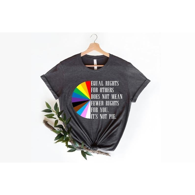 Equal Rights for Others Does Not Mean Fewer Rights for You It's Not Pie Unisex T-shirt, LGBT Rainbow, Equal Rights Shirt, Human Rights Tee