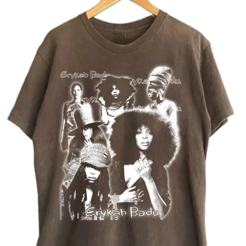 Erykah Badu Graphic Shirt, Gifts for Fans, Erykah Music Rock Tee, Gift For Men Women Shirt