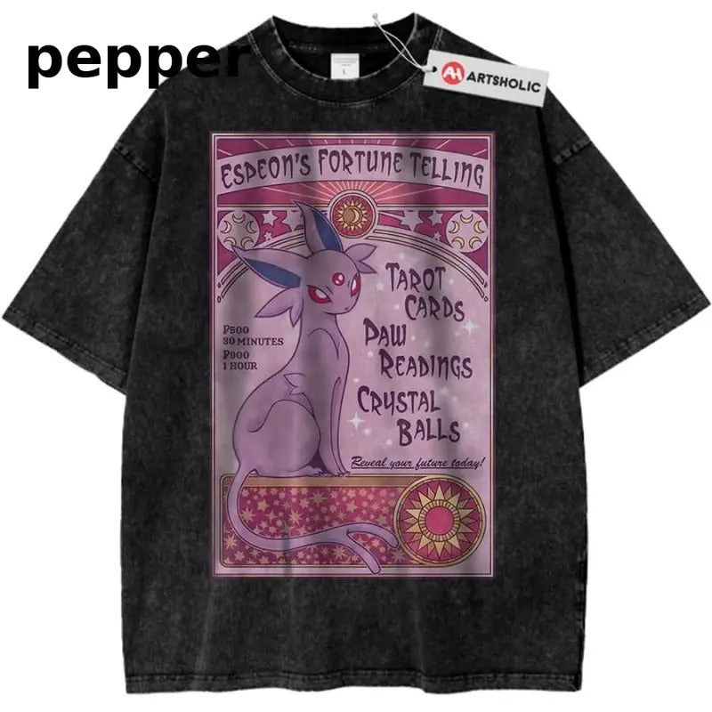 Espeon Shirt, Pokemon Shirt, PKM Shirt, Anime Shirt, Vintage Tee Menswear Top Underwear Tshirt Shortsleeve