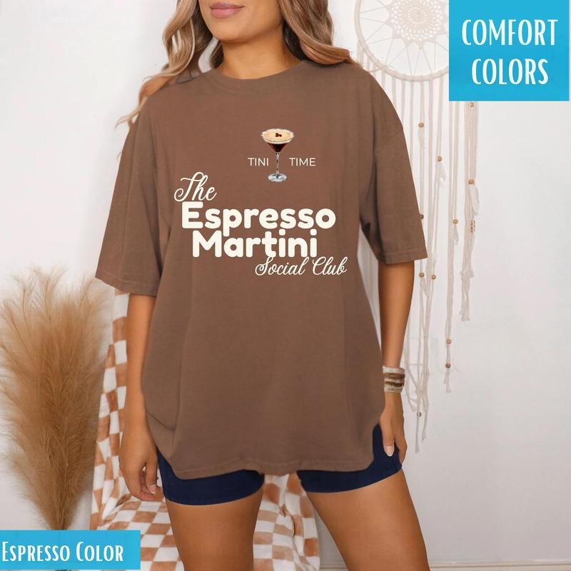 Espresso Martini Shirt, Tini Time, Espresso Shirt, Espresso Martini Social Club Shirt, Espresso Martini Lover Gift, Birthday Gift for Her