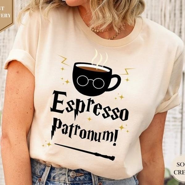 Espresso Patronum Shirt, Coffee Lover Shirt, Wizard Shirt, Coffee Shirt, Magic Coffee shirt, Coffee Gift Tee, Funny Coffee Shirt, Gift For HP fans