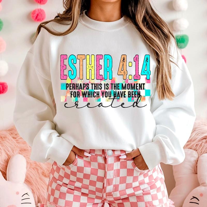 Esther 4:14 DTF Transfers - THIS IS NOT A SHIRT