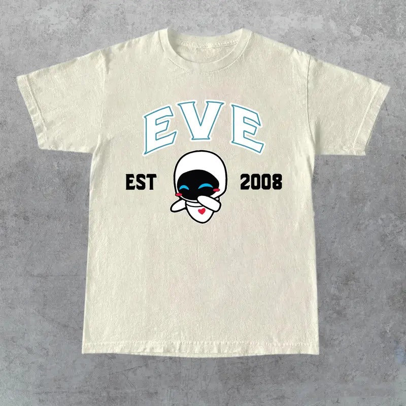 Eve and Wall-E Crewneck, Cartoon Eve and Wall-E T-Shirts , Couple Shirt, Gift For Friends