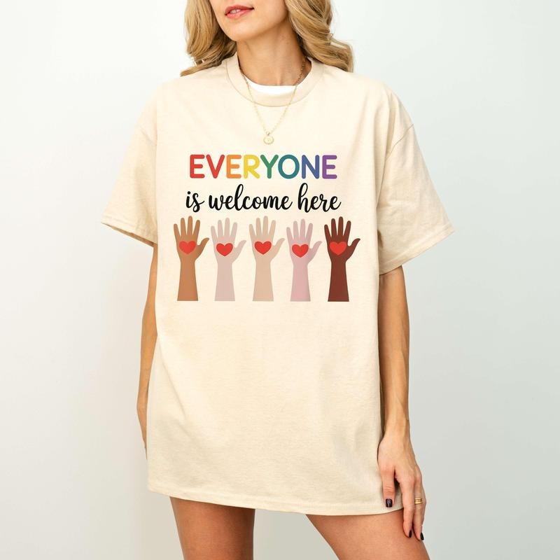 Everyone Is Welcome Here Idaho Teacher Shirt, Inclusion Equality T-shirt, Gay Rights Resist Tee, For Women, For Men