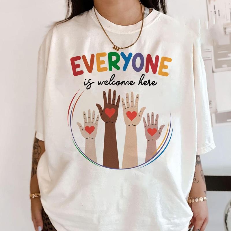 Everyone Is Welcome Here Shirt, Idaho Teacher, Teacher Shirt, , Teacher Life, Welcoming Classroom, Inclusive School, Teacher Support Shirt