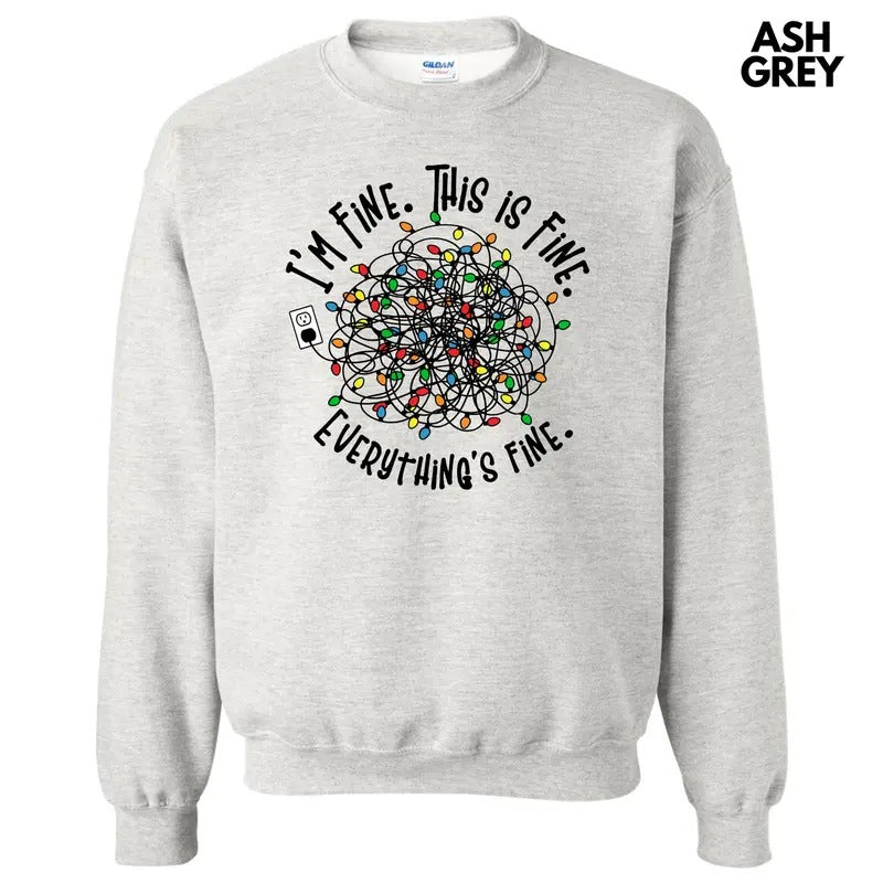 Everything's Fine Lights Sweatshirt 'NLB'