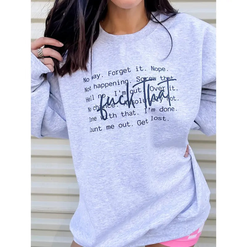 F That Graphic Pullover