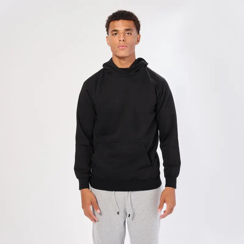 FLEECE PULLOVER HOOD - Menswear, Tops, Man, Long Sleeve, Casual, Hoodie, Cotton, Polyester, Ring spun cotton, colors, Black, Royal, Red, Graphite, Navy, Comfort