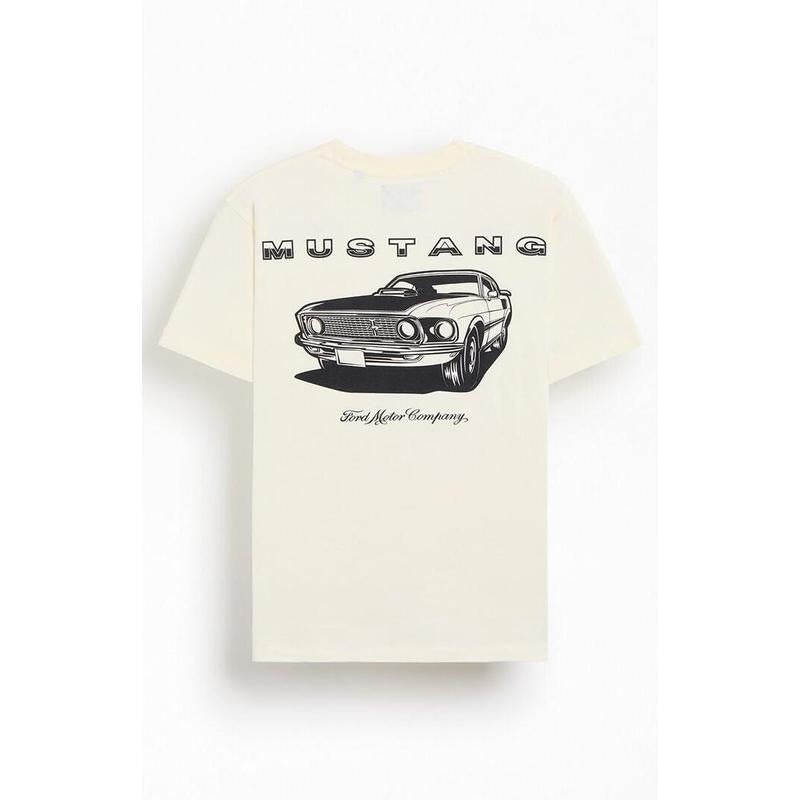 FORD Men's Mustang Car Pocket T-Shirt - Multicolor