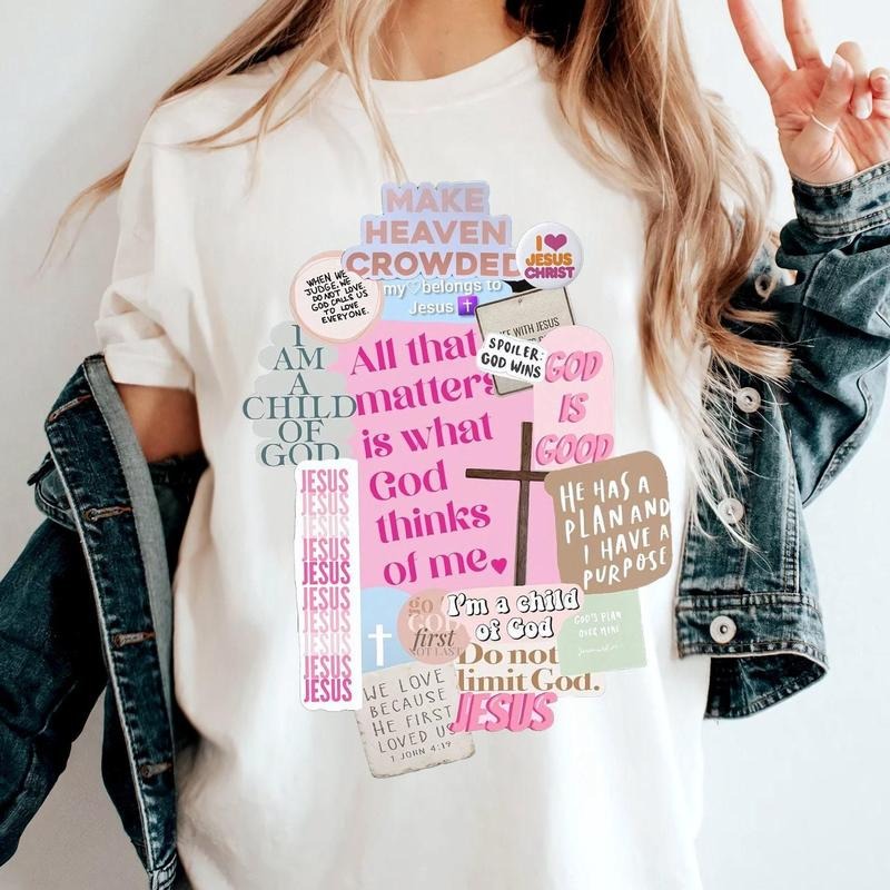Faith,Christian,Jesus,Collage,God,Christian shirts,Momens,Christian,trendy Christian