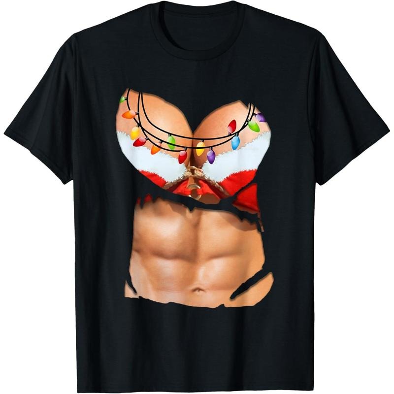 Fake Abs Shirt Funny Bikini Body Muscle Six Pack 3D T-Shirt T-Shirt made in usa