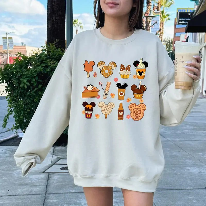 Fall Sweatshirt, Halloween Thanksgiving Sweatshirt, Cute Fall Sweatshirt, Autumn Sweatshirt