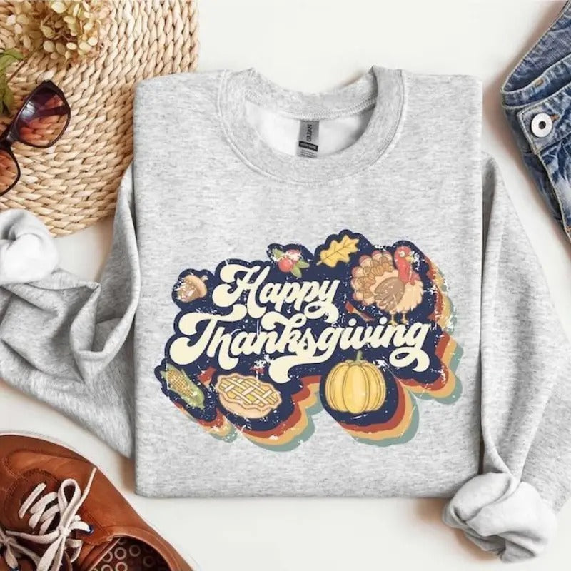 Family Thanksgiving 2024 Sweatshirt, Hoodie, T - Shirt, Happy Thanksgiving Sweatshirt,Thanksgiving Hoodie, Family Thanksgiving Shirt