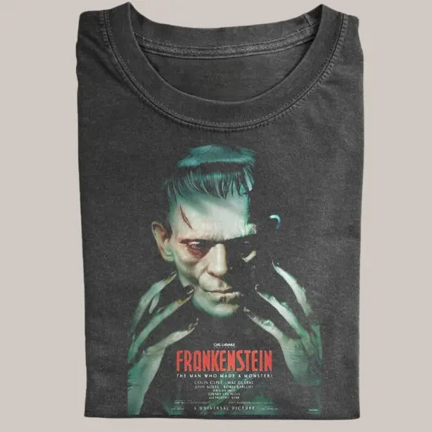 Fankenstein Vintage Tee, Fankenstein T-Shirt, Horror Movie Shirt, Funny Halloween Shirt, Unisex Shirt Menswear Womenswear Streetwear