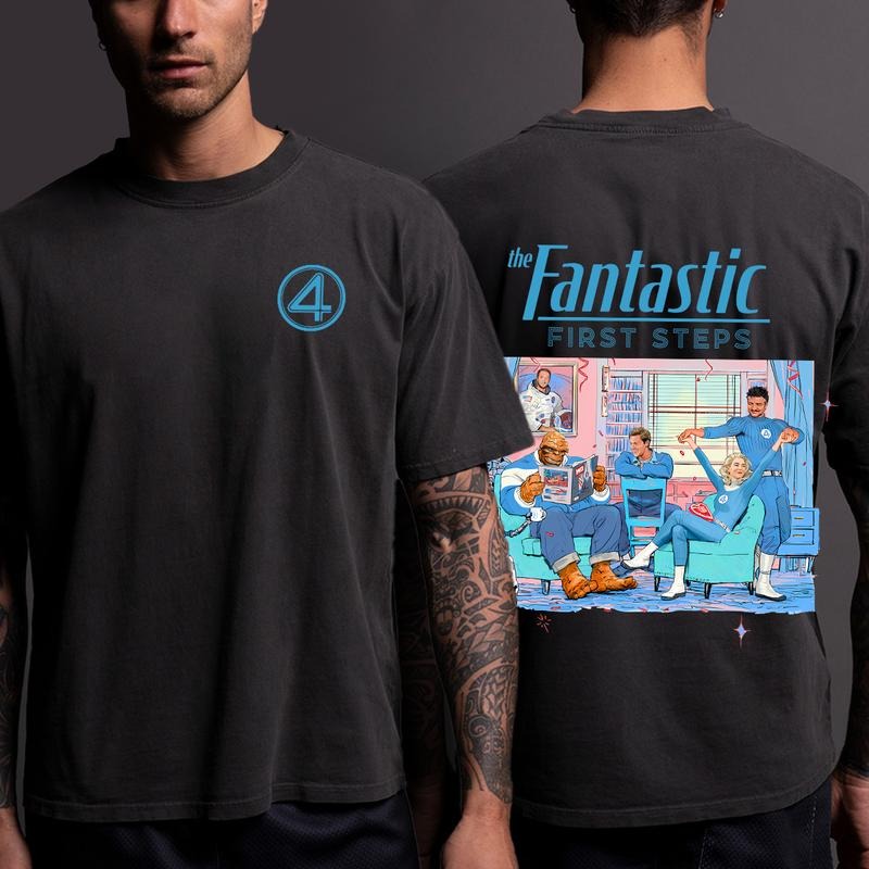 Fantastic Four First Steps Shirt, Fantastic Four Shirt, Avengers Superhero Studio Shirt, Reed Richards Shirt, Superhero Shirt