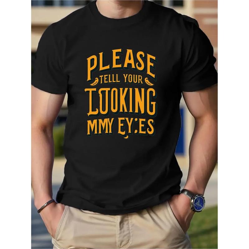 Fashion printed cotton short-sleeved T-shirt American fashion brand printed bottom shirt men's spring and summer round neck casual top Made in USA