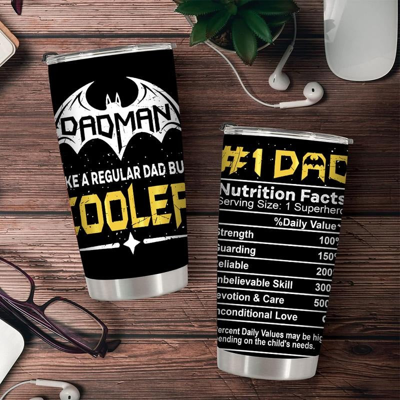 Father's Day Dadman Cooler Tumbler, Father Day Tumbler, Gifr For Dad