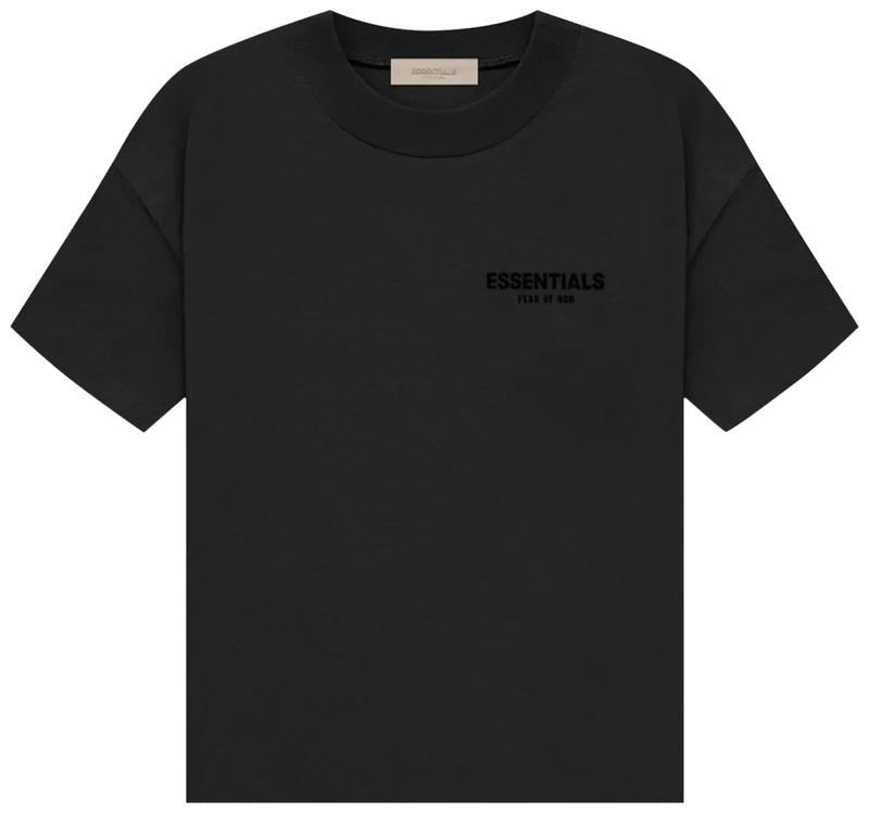Fear of God Essentials Tee 'Stretch Limo' 125BT212060F - Black 100% Cotton T-Shirt for Men SS22 Collection