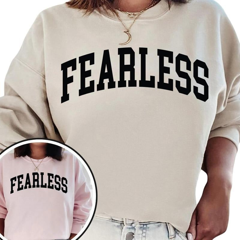 Fearless sweatshirt, gifts for her, cozy sweater
