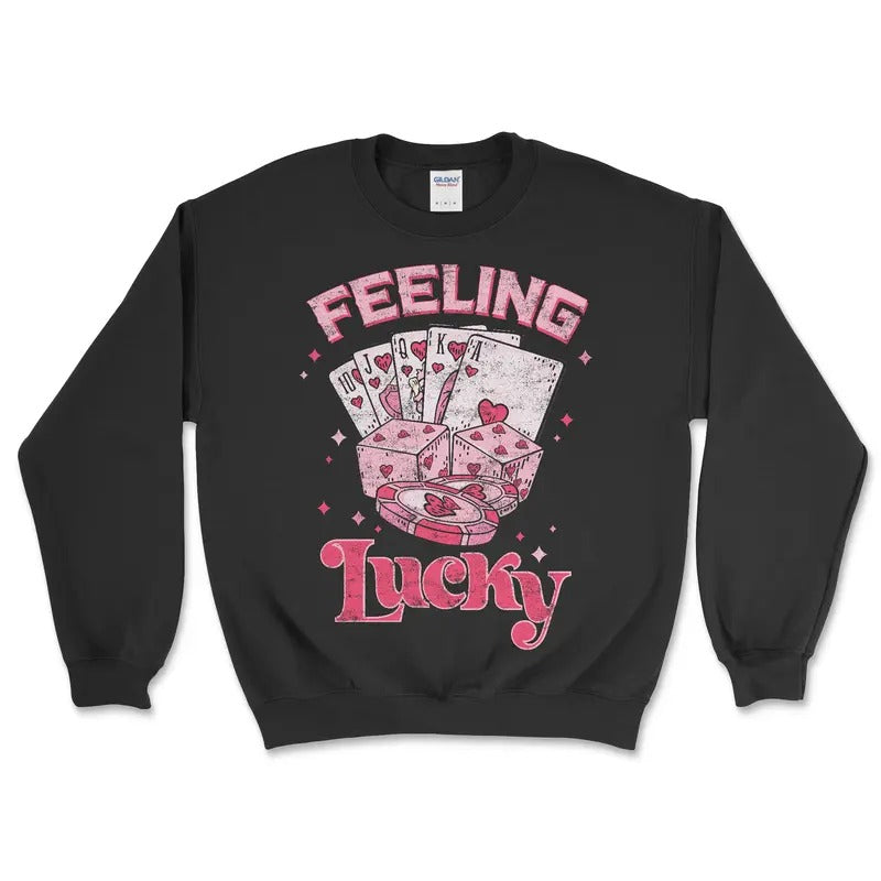 Feeling Lucky Sweatshirt and Tshirt Casual Fabric
