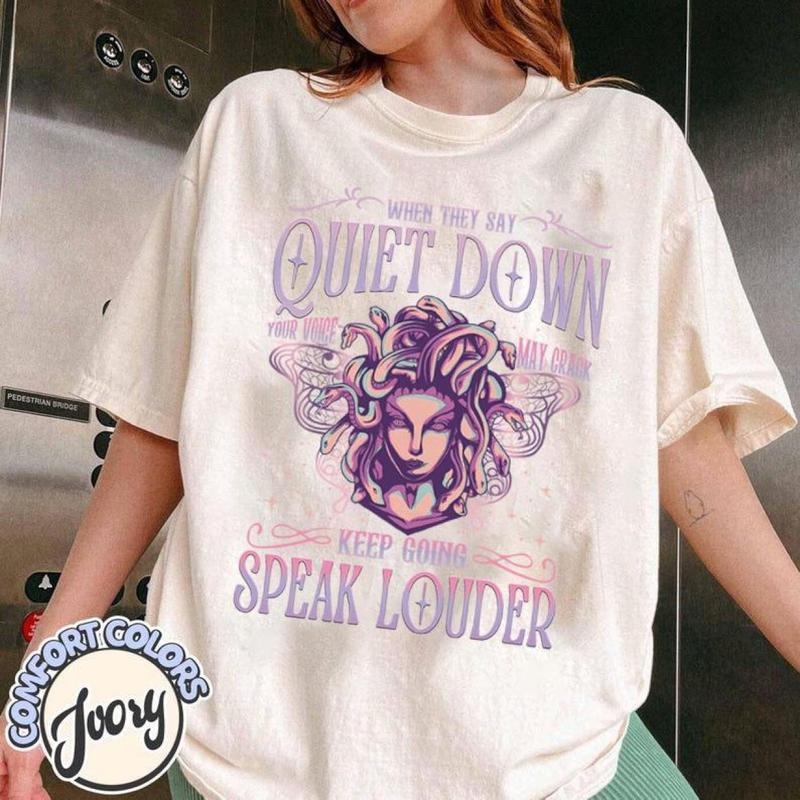 Feminist Resistance Comfort Color T-Shirt, Speak Louder PNG, Women Rights Equality Tee, As A Woman Who Kept My Mouth Shut, Gift