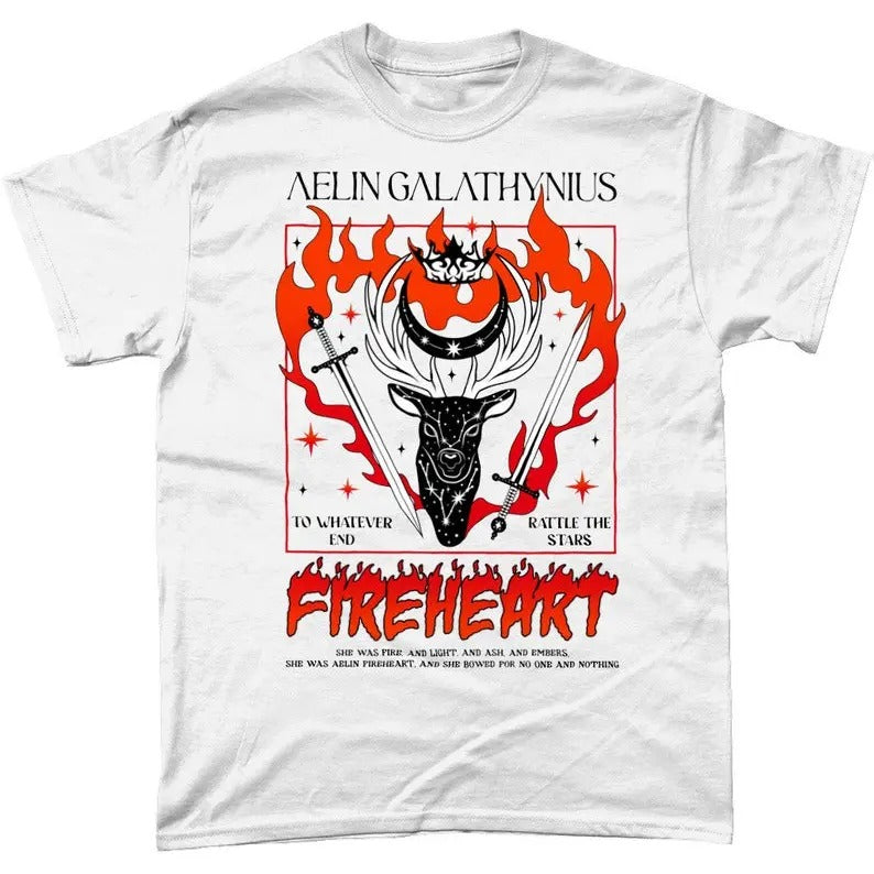 Fireheart TOG Inspired T-Shirt, Booktok, Bookish Tee, SJM Fandom, Haunting Adeline Special Edition