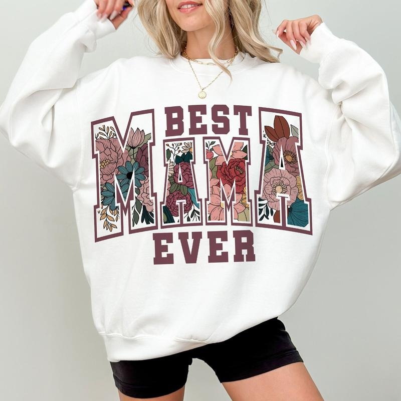 Floral Best Mama Ever Shirt, Mama Flower Shirt, Mama Flower Shirt, Mama Floral, Mama Groovy Shirt, Mama Groovy, Mama Graphic, Floral Mama Shirt
