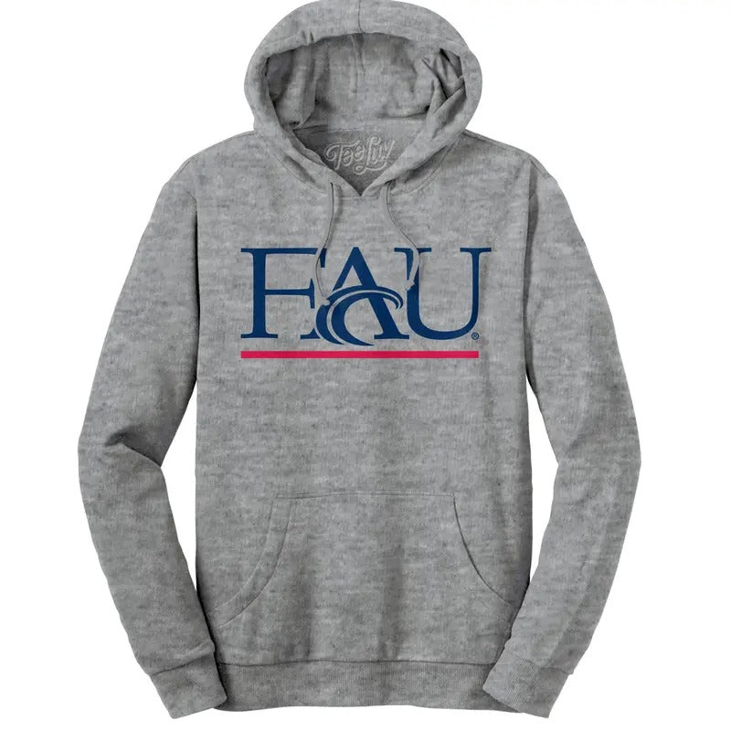 Florida Atlantic University Hooded Sweatshirt - Gray