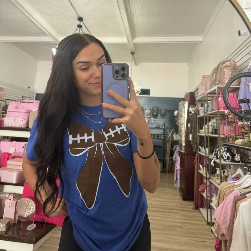 Football Bow T-Shirt