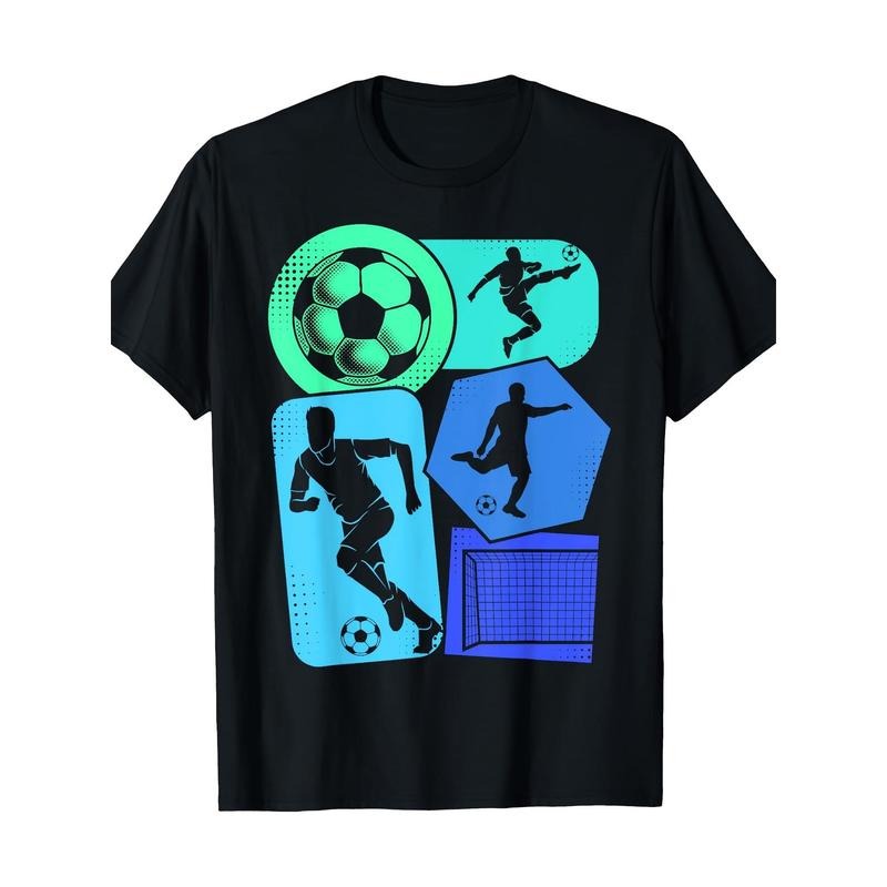 Football Player T-shirt 100% cotton T-shirt Made in USA