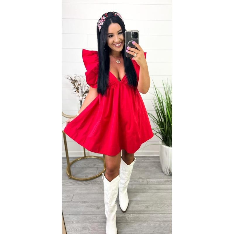 For The Girls Tie Back Dress