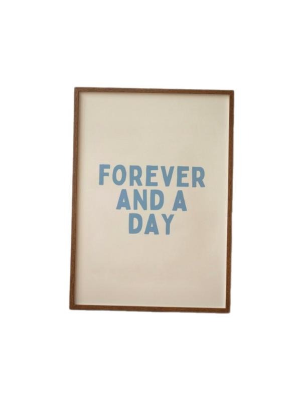 Forever And A Day, Matte Art Print, Forever And A Day, Trendy Print, Living Room Print, Gifts For Women Her Bedroom Decor, Poster Prints No Frame, Wall Art Home Decor, Large Wall Art, Gifts For Birthday Christmas