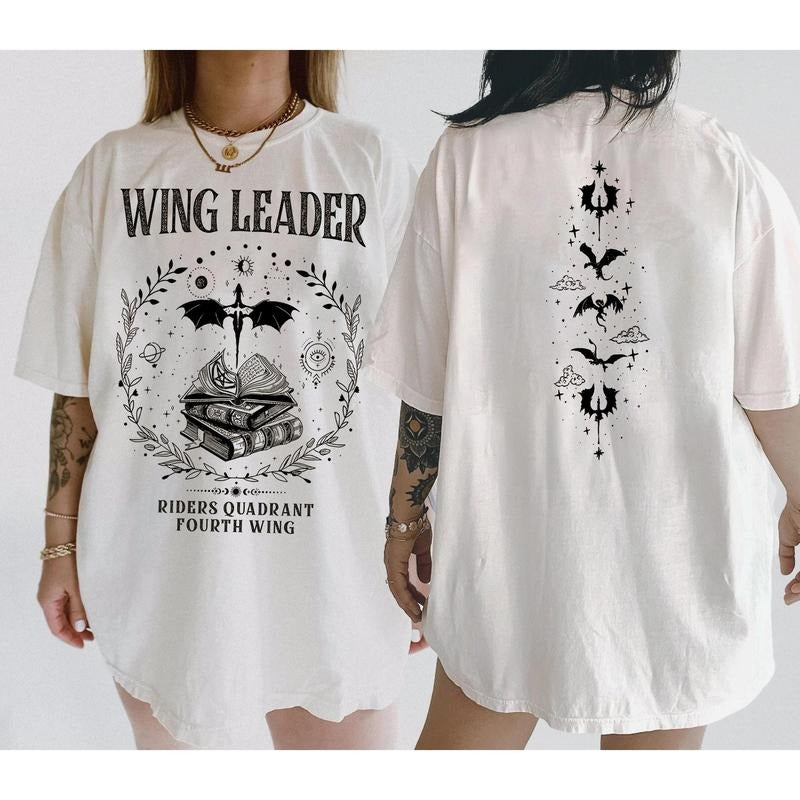 Fourth Wing Basgiath War College Shirt, Xaden Riorson Riders Quadrant Tee, Dragon Rider, Violet Sorrengail, Bookish Shirtstyle{n002}2