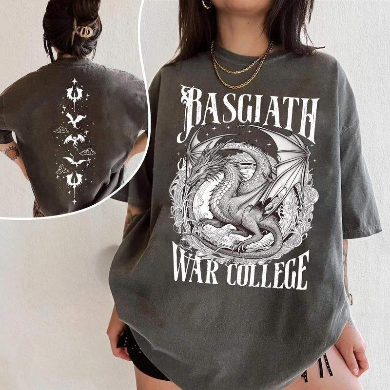 Fourth Wing Dragon Shirt , Tairn & Andarna Tee , Basgiath War College Bookish Gift
