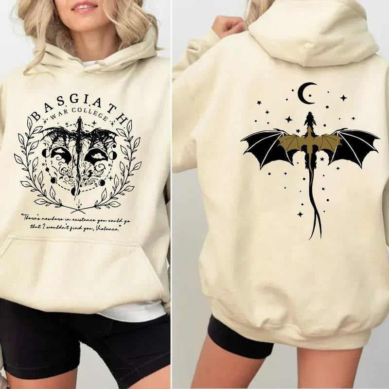 Fourth Wing Iron 2 Sides Tee, Fourth Wing Basgiath War College Shirt, Xaden Riorson Riders Quadrant, Dragon Rider, Violet Sorrengail, Bookish Shirt