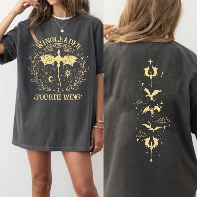 Fourth Wing Riders Quadrant Shirt, Bookish Gift, LT144, Vintage Fashion, Classic Styles for Everyone, Classic Fashion, Timeless