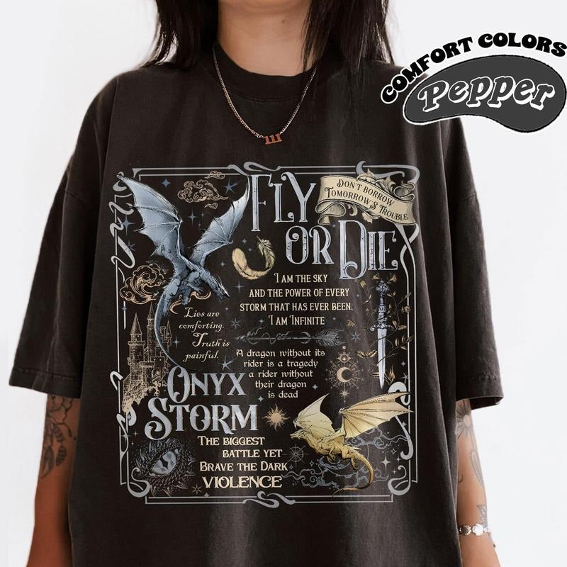 Fourth Wing T-Shirt | Dragon Rider Shirt | Basgiath War College | Violet Sorrengail | Violent Little Thing