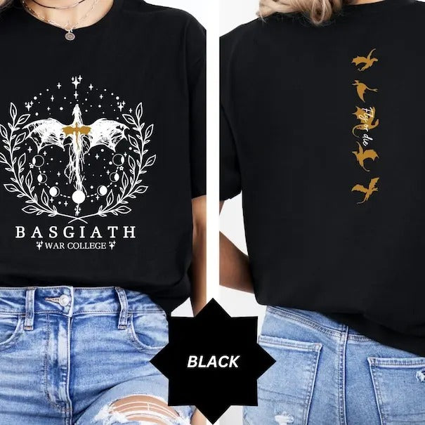 Fourth Wing shirt, Basgiath War College, Dragon Rider, Violet S0rrengail, Xaden Ri0rson, Riders Quadrant, Fantasy reader, Bookish Shirt