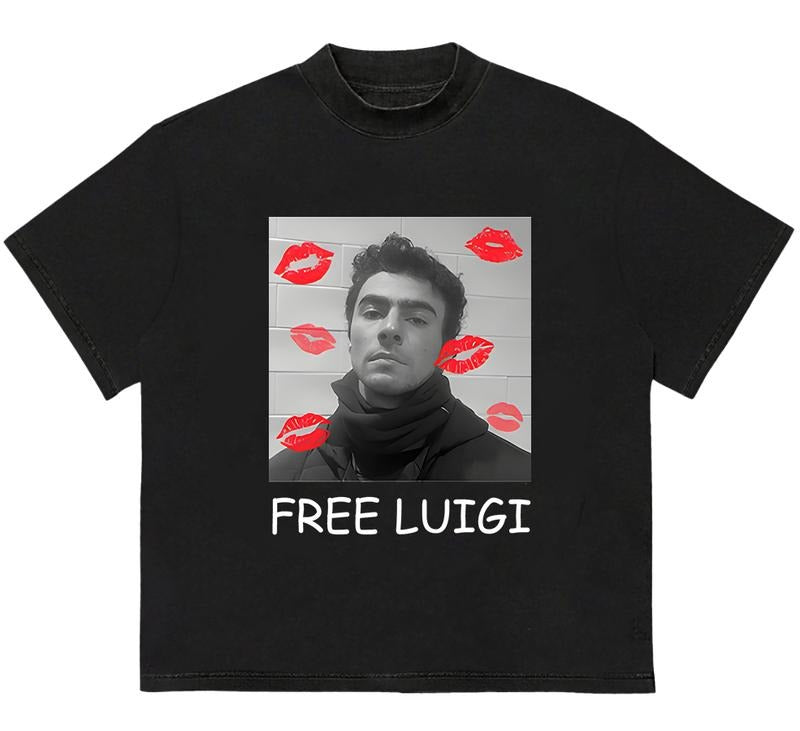 Free Luigi T-Shirt Football Crewneck Sports Team Game Day Football Shirt