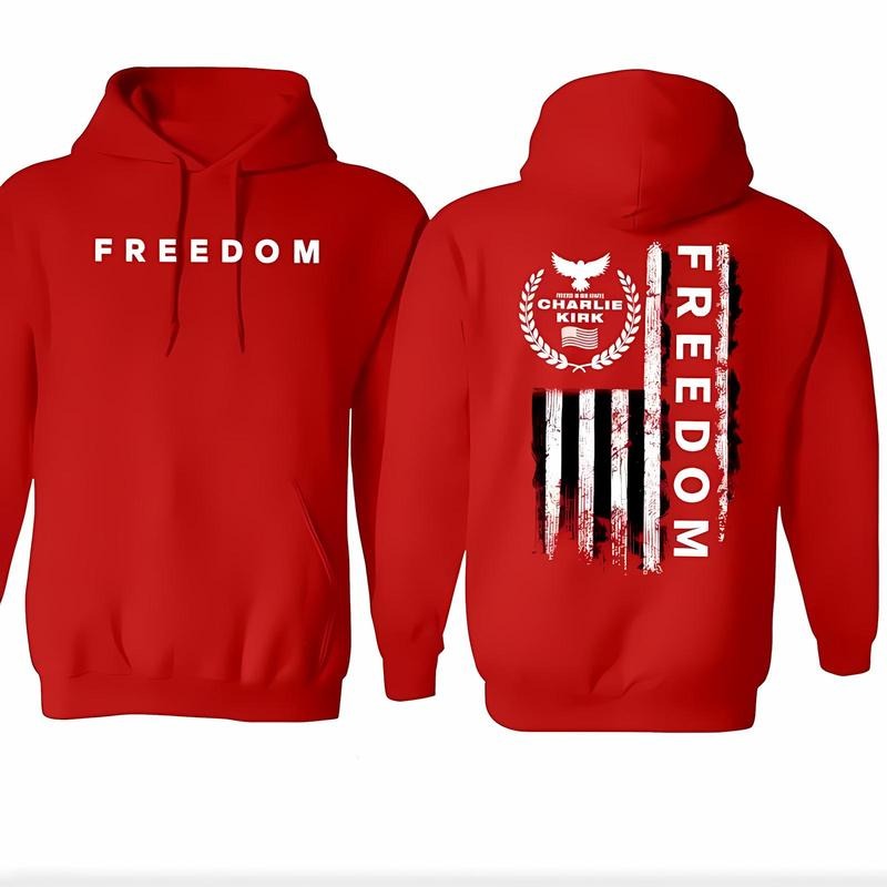 Freedom 14th October Wear Red On Birthday Charliie Kirrk Shirt Hoodie