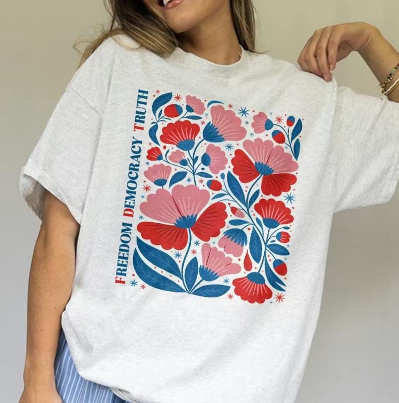 Freedom Democracy Truth Shirt, Resistance Is Patriotic Comfort Colors Tee, Resist Shirt, 4th of July shirt, FDT Shirt, Anti Oligarchy Tee Gift