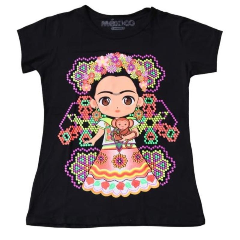 Frida con changuito playera Top Crewneck Womenswear